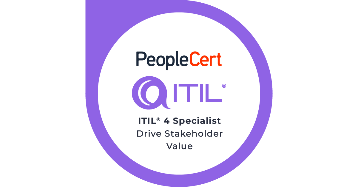 ITIL 4 Specialist: Drive Stakeholder Value (DSV) logo