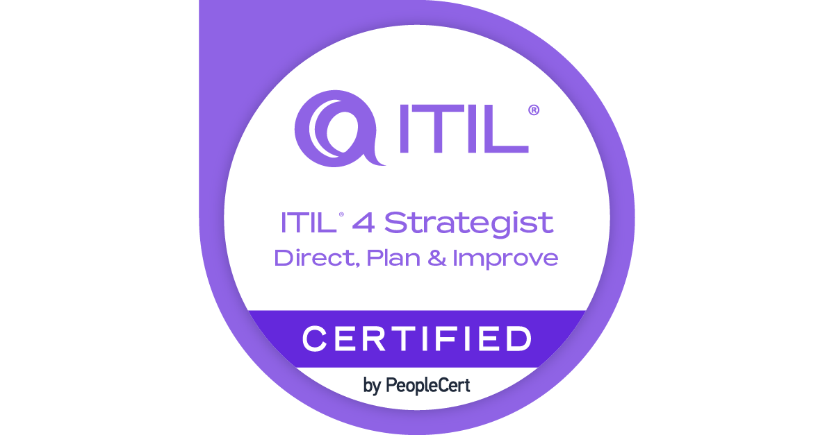 ITIL 4 Specialist: Direct, Plan and Improve logo