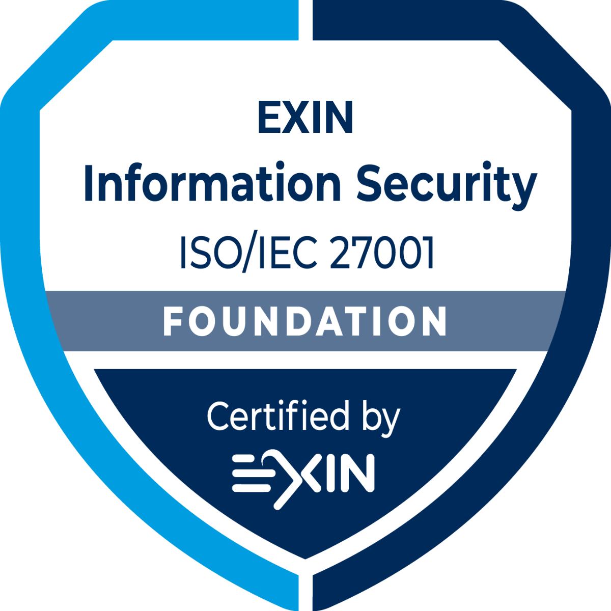 EXIN Information Security Foundation based on ISO/IEC 27001 logo